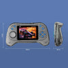 Q8 Handheld Game Console 3.0 Inch Screen Support TV Connection Built In 800 Games Doubles Transparent Gray