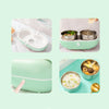 Office Workers Can Plug In Electric Cooking Self-Heating Insulated Lunch Box CN Plug(Fruit Green)