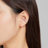 S925 Sterling Silver Silver Simple Ear Clip Women Earrings