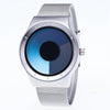 Creative Swirl Design Luminous Watch withouPointer(Blue)