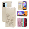 For Xiaomi Redmi A1/A2 Rose Embossed Flip PU Leather Phone Case(Gold)