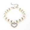 Pearl Pet Collar, White, Small (Cat & Dog)