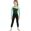 DIVE & SAIL WS-18818 Children Diving Suit One-piece Warm Snorkeling Surfing Anti-jellyfish Swimsuit, Size:S(Gray Green Sleeve)