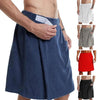 Adjustable Sticky Beach Towel Shower Room Men Wearable Bathrobe with Pockets, Size: M(Black)