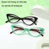Street Stall Triangular Cat Eye Presbyopic Glasses, Degree: +350(Light Green)