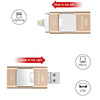 32GB USB 3.0 + 8 Pin + Mirco USB Android iPhone Computer Dual-use Metal Flash Drive (Gold)