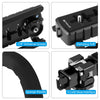 PULUZ U/C Shape Portable Handheld DV Bracket Stabilizer + LED Fill Light Kit with Cold Shoe Tripod Head for All SLR Cameras and Home DV Camera