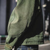 W1901101 Men Retro Jacket Comfortable Warm Coat, Size: S(Green)