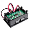 0V-30V 3 Wire DC Voltmeter Terminal 0.56 Inch LED Digital Voltmeter Accessories Reverse Connection Protection, Color: Blue