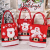 Cute Large Capacity Christmas Decorations Gift Bag Kids Candy Tote Bag(Santa Claus)