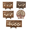 210157E Living Room Desktop Wooden Handicraft Ornaments Home Atmosphere Decoration