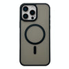 For iPhone 15 Pro Frosted Skin Feel MagSafe Phone Case(Black)