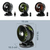F612 5W Car Rotatable Turntable Silent Fan(12V Cigarette Lighter)
