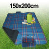 200x150cm Outdoor Beach Camping Mat Picnic Blanket(Blue)