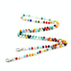 Mask Lanyard Handmade Crystal Bead Chain Anti-Drop Hanging Glasses Chain, Color:Colorful