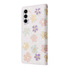 For Samsung Galaxy A35 5G Bronzing Painting RFID Leather Phone Case(Bloosoming Flower)