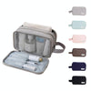 Handheld Wet and Dry Separation Travel Toiletry Bag Large Capacity Cosmetic Storage Bag(Light Blue)