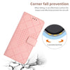 For Samsung Galaxy A56 5G Rhombic Grid Texture Leather Phone Case(Pink)