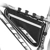 WEST BIKING  YP0707254 4L Bicycle Triangle Bag Mountain Bike Large Capacity Front Beam Reflective Waterproof Bag Riding Equipment(Black)