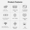 N100/DDR5 12th AlderLake-N100 Dual 4K60Hz Office And Home Mini PC, Spec: 12G+1TB /EU Plug
