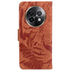 For Realme 13+ Global Tiger Embossing Pattern Flip Leather Phone Case(Brown)