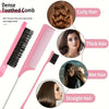 12pcs /Set Hair Combing Brush Set Convenient Styling Comb, Color: Black With Mosquito Comb