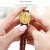 OLEVS 5566 Women Simple Single Calendar Waterproof Quartz Watch(Gold)