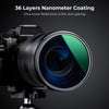 K&F CONCEPT KF01.1990 82mm Nano-X PRO Series CPL Filter HD Ultra-Thin Copper Frame 36-Layer Coating Anti-Reflection Green Film