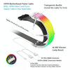 AOSOR AL300 Computer Glow Line ARGB Neon Cable Motherboard Chassis Light Strip Light Board Decoration(White)