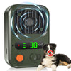 Ultrasonic Anti Barking Device - Colour Screen, Rechargeable, Waterproof (Black)