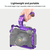For Sony A7R5 / A7M4 PULUZ Metal Camera Cage Stabilizer Rig with Handle (Purple)
