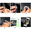 Magnet 360 Degree Rotating Mini Car Mount Metal Holder Kit , For iPhone, Galaxy, Huawei, Xiaomi, Lenovo, Sony, LG, HTC and Other Smartphones(White)