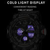 SMAEL 8008 Outdoor Sports Multifunctional Waterproof Luminous Men Watch(Black Gold)