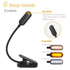 9 LEDs Mini Clip Desk Lamp USB Charging Student Eye Protection Reading Lamp(Black)