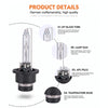 2 PCS D4R 35W 3800 LM 6000K HID Bulbs Xenon Lights Lamps, DC 12V(White Light)