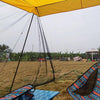 Rear Mosquito Repellent Sun Protection Tent RV Canopy Awning(Green)