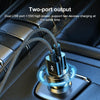 WK WP-C43 Staroad Series 15W Dual USB Car Charger(Coffee)