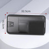 Car Sun Visor Card Glasses Holder Zipper Storage Bag(Black)