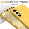 For Samsung Galaxy S25+ 5G Wave Texture MagSafe Magnetic Liquid Silicone Phone Case(Yellow)