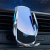 Q3S Infrared lnduction Wireless Fast Charging Air Outlet Car Holder(Silver)