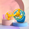 2 Sets 456 Children Bracelet Gyro Spinning Flying Saucer Toys(Pink)