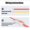 10 PCS Multi-Function Branch Wire Butt Copper Wire Quick Connection Terminal, Model: F12 Orange Handle One in Two Out