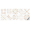 Geometric Pattern Staircase Wall Tile Sticker Kitchen Stove Water And Oil Proof Stickers, Specification: L: 20x20cm(HT-011 Copper)