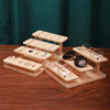 Solid Wood Splicing Eyeglasses Jewelry Display Stand Doll Hand Made Display Rack, Style: 2 Layers