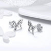 S925 Sterling Silver Butterfly Earrings