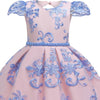 Girls European Style Bow-knot Mesh Tutu Dress Show Dress, Size:140cm(Pink)