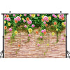 2.1m X 1.5m Flower Wall Photography Background Cloth Birthday Wedding Party Decoration Fabric