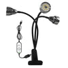 LED Clip Plant Lamp USB Remote Control Dimming Grow Light, Style: Three Head(Full Spectral)