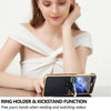 For Samsung Galaxy Z Flip6 VIETAO Dream Series Metal Ring Leather Phone Case(Black)