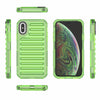 For iPhone XS / X High Transparency TPU Hybrid PC Airbag Phone Case(Transparent Green)